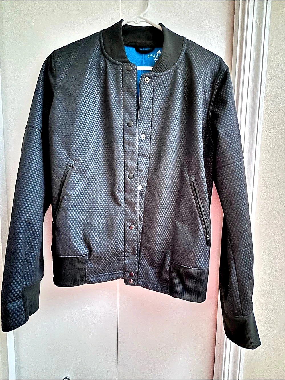 Adidas Climawarm Textured Bomber Jacket Women's Black